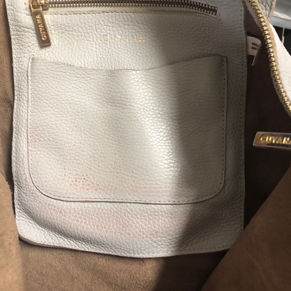 LARGE Cuyana Sky Blue Leather Tote Bag Purse - Picture 6 of 6